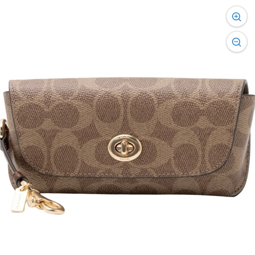 Coach Brown Signature Eyeglasses case - Picture 8 of 11